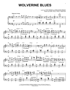 Wolverine Blues [Jazz version] von Jelly Roll Morton (Download) 