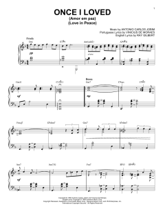 Once I Loved (Amor Em Paz) (Love In Peace) [Jazz version] von Antonio Carlos Jobim (Download) 