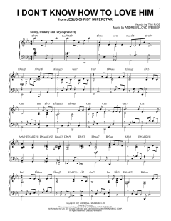 I Don't Know How To Love Him [Jazz version] von Tim Rice (Download) 