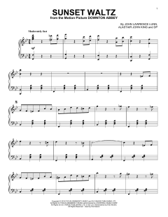 Sunset Waltz von John Lunn (Download) 