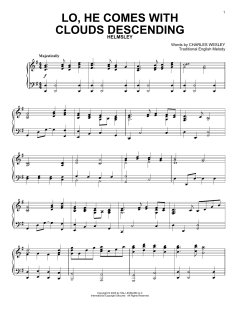 Lo, He Comes With Clouds Descending von Charles Wesley (Download) 