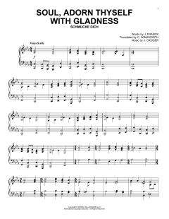 Soul, Adorn Thyself With Gladness von C. Winkworth (Download) 