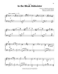 In The Bleak Midwinter von Gustav Holst (Download) 