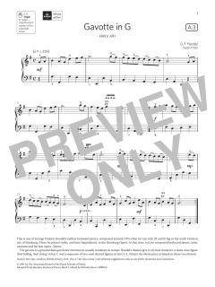 Gavotte in G (Grade 3, list A3, from the ABRSM Piano Syllabus 2021 & 2022) (Download) 