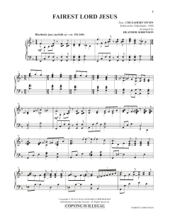 Fairest Lord Jesus von Joseph August Seiss (Download) 