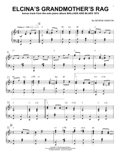Elcina's Grandmother's Rag von George Winston (Download) 