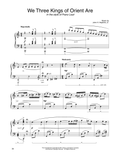 We Three Kings Of Orient Are (in the style of Franz Liszt) von John H. Hopkins Jr. (Download) 
