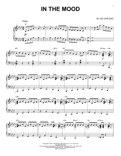 In The Mood [Jazz version] von Ernie Field's Orchestra (Download) 