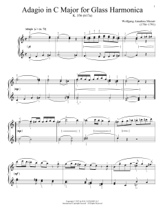 Adagio For Glass Harmonica, K. 356 (Download) 