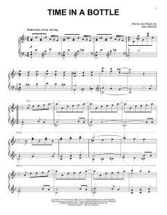 Time In A Bottle [Classical version] von Jim Croce (Download) 