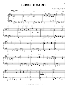 Sussex Carol [Jazz version] von Traditional English Carol (Download) 