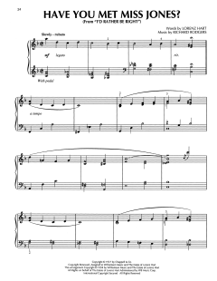 Have You Met Miss Jones? von Lorenz Hart (Download) 