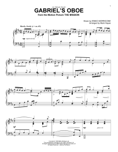 Gabriel's Oboe von Ennio Morricone (Download) 