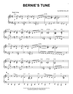 Bernie's Tune [Jazz version] von Mike Stoller (Download) 