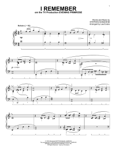I Remember von Stephen Sondheim (Download) 