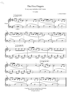 Five Fingers: 6. Lento von Igor Stravinsky (Download) 