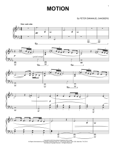 Motion von Peter Emmanuel Sandberg (Download) 