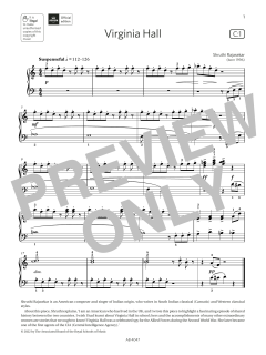 Virginia Hall (Grade 1, list C1, from the ABRSM Piano Syllabus 2023 & 2024) (Download) 
