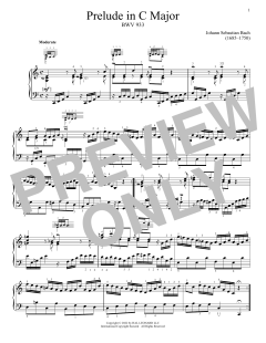 Prelude In C Major, BWV 933 (Download) 