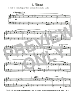 Minuet In G Major, BWV 822 von Johann Sebastian Bach (Download) 