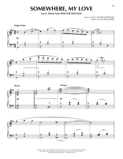 Somewhere, My Love von Maurice Jarre (Download) 