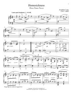 Homesickness von Josephine Lang (Download) 