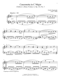 Canzonetta von Cécile Chaminade (Download) 