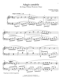 Adagio cantabile von Fredrikke Egeberg (Download) 