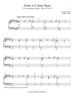 Etude in F-sharp Major von Louise Dumont Farrenc (Download) 