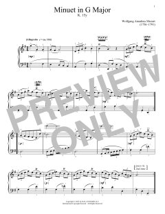 Minuet in G Major, K. 15y (Download) 