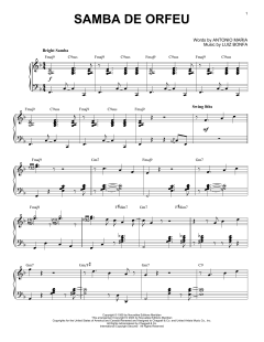 Samba De Orfeu [Jazz version] von Luiz Bonfá (Download) 