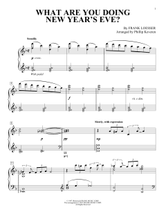 What Are You Doing New Year's Eve? von Frank Loesser (Download) 