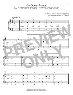 Go Down, Moses von African-American Spiritual (Download) 