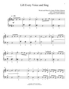 Lift Every Voice And Sing von J. Rosamond Johnson (Download) 