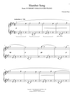 Slumber Song von Ulysses Kay (Download) 