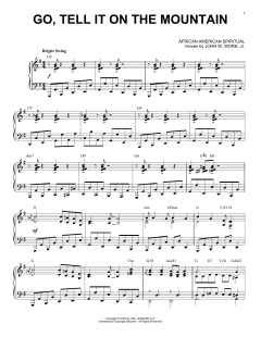 Go, Tell It On The Mountain [Boogie Woogie version] von Jr., John W. Work (Download) 