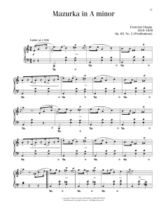 Mazurka, Op. 68, No. 2 von Frédéric Chopin (Download) 