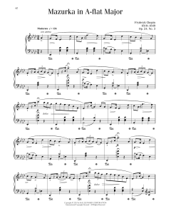 Mazurka, Op. 24, No. 3 von Frédéric Chopin (Download) 