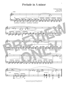 Prelude In A Minor, Op. 28, No. 2 von Frédéric Chopin (Download) 