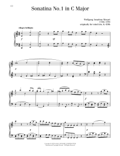 Sonatina No. 1 In C Major (Download) 