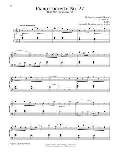 Piano Concerto No. 27, Third Movement Excerpt (Download) 