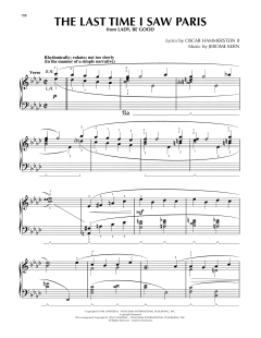 The Last Time I Saw Paris von Jerome Kern (Download) 