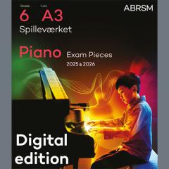 Spilleværket (Grade 6, list A3, from the ABRSM Piano Syllabus 2025 & 2026) (Download) 