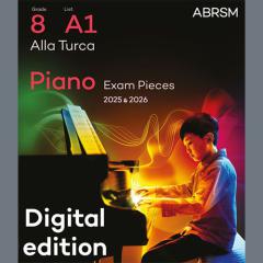 Alla Turca (Grade 8, list A1, from the ABRSM Piano Syllabus 2025 & 2026) (Download) 