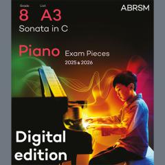Sonata in C (Grade 8, list A3, from the ABRSM Piano Syllabus 2025 & 2026) (Download) 