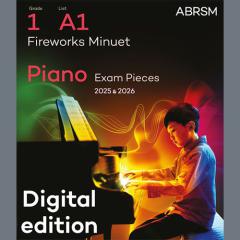 Fireworks Minuet (Grade 1, list A1, from the ABRSM Piano Syllabus 2025 & 2026) von G. F. Handel (Download) 