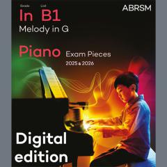 Melody in G (Grade Initial, list B1, from the ABRSM Piano Syllabus 2025 & 2026) (Download) 