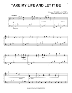 Take My Life And Let It Be von Frances R. Havergal (Download) 
