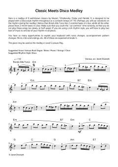 Classics Meets Disco Medley von Janet Dowsett (Download) 