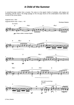 A Child of The Summer (LCME Electronic Keyboard Grade 7 List B) von Penny Weedon (Download) 